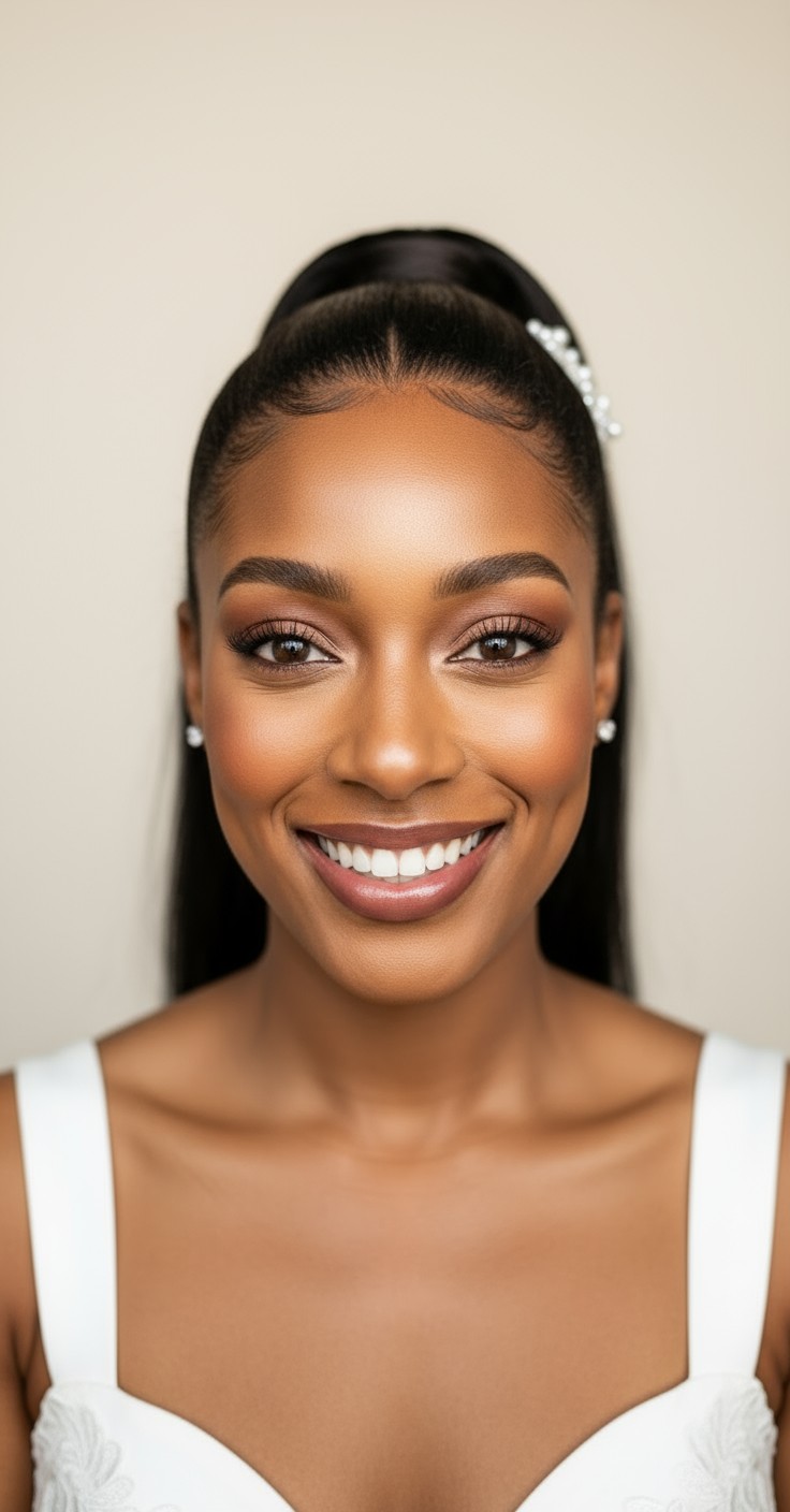 After Ponytail Hairstyle Wedding